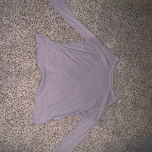 Lavender Shoulder Less Long Sleeve